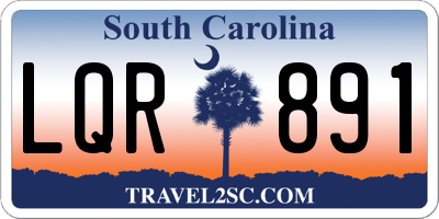 SC license plate LQR891