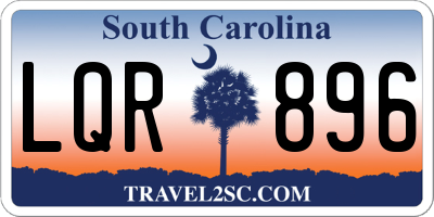 SC license plate LQR896