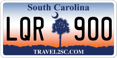 SC license plate LQR900
