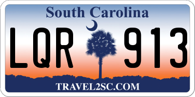 SC license plate LQR913