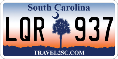 SC license plate LQR937