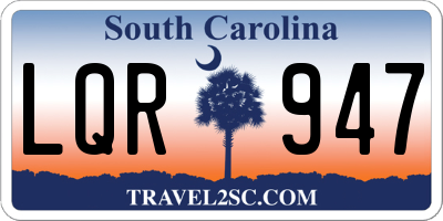 SC license plate LQR947