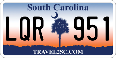 SC license plate LQR951