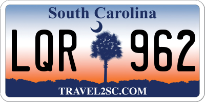 SC license plate LQR962