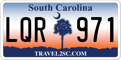SC license plate LQR971