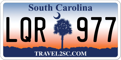 SC license plate LQR977