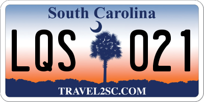 SC license plate LQS021