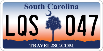 SC license plate LQS047