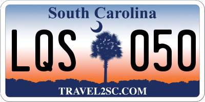 SC license plate LQS050