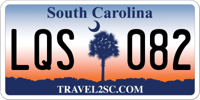 SC license plate LQS082