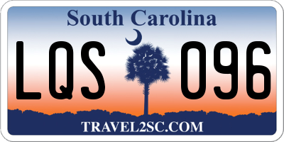 SC license plate LQS096