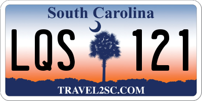 SC license plate LQS121