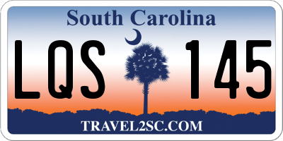 SC license plate LQS145