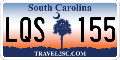 SC license plate LQS155