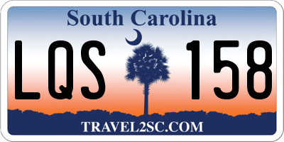 SC license plate LQS158