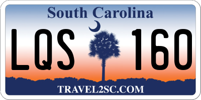 SC license plate LQS160