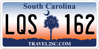 SC license plate LQS162