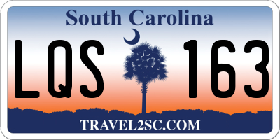 SC license plate LQS163