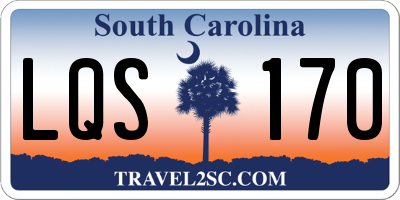 SC license plate LQS170