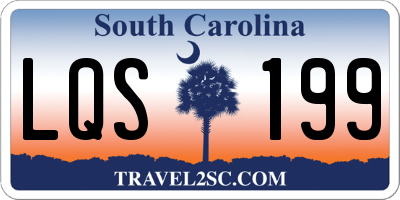 SC license plate LQS199