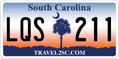 SC license plate LQS211
