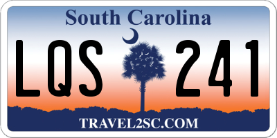 SC license plate LQS241