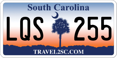 SC license plate LQS255