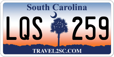SC license plate LQS259