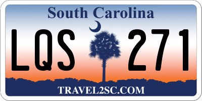 SC license plate LQS271