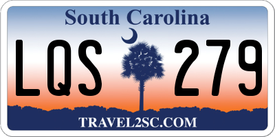 SC license plate LQS279