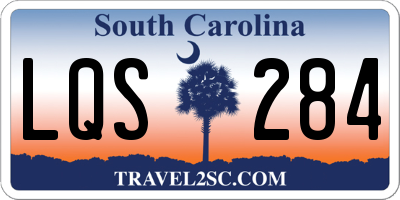 SC license plate LQS284