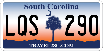 SC license plate LQS290