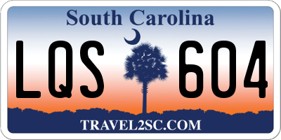 SC license plate LQS604