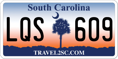SC license plate LQS609