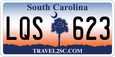 SC license plate LQS623