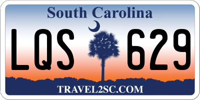 SC license plate LQS629