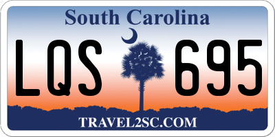 SC license plate LQS695