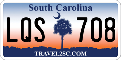 SC license plate LQS708