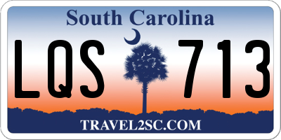 SC license plate LQS713