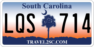 SC license plate LQS714