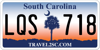 SC license plate LQS718
