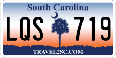 SC license plate LQS719