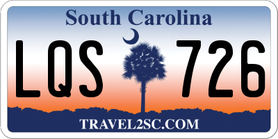 SC license plate LQS726