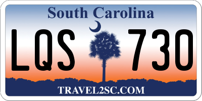SC license plate LQS730