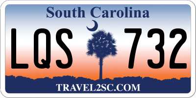 SC license plate LQS732