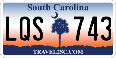 SC license plate LQS743