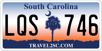 SC license plate LQS746