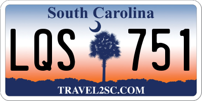 SC license plate LQS751