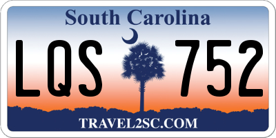 SC license plate LQS752