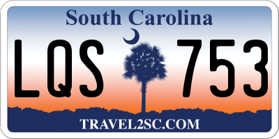 SC license plate LQS753